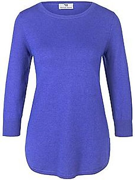 Rundhals-Pullover aus Seide und Kaschmir Peter Hahn lila günstig online kaufen