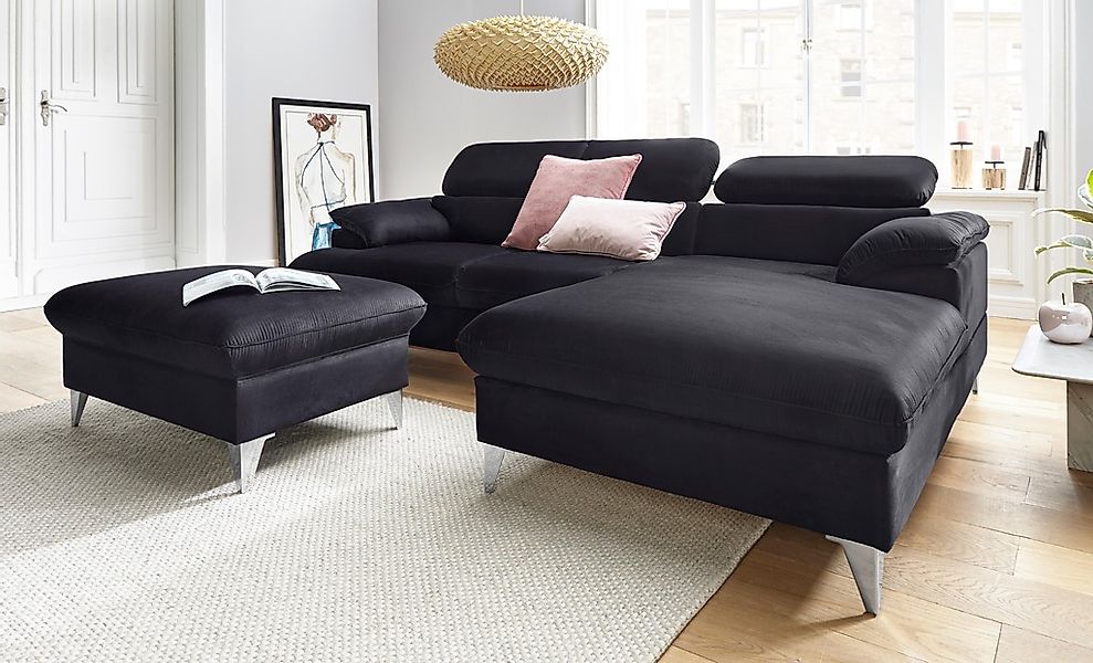 COTTA Polstergarnitur "Caluso L-Form", Set bestehend aus: Ecksofa mit Kopft günstig online kaufen