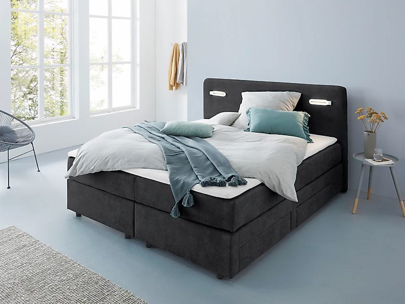 Home affaire "Luan" Schubkästen, LED-Beleuchtung und Topper, in Breite 120 günstig online kaufen