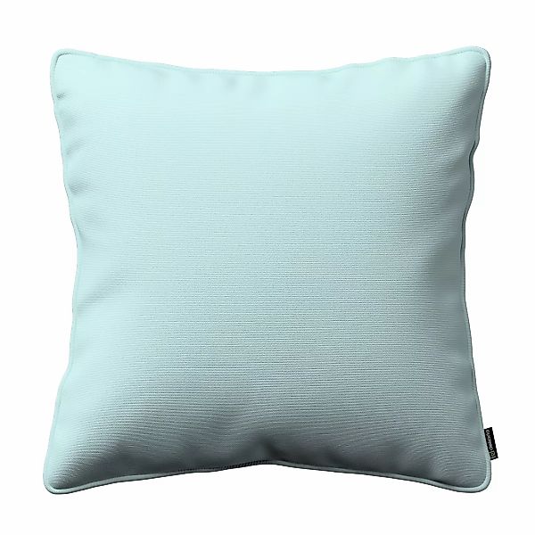 Kissenhülle Gabi mit Paspel, hellblau, 45 x 45 cm, Cotton Panama (702-10) günstig online kaufen