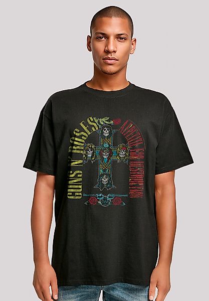 F4NT4STIC T-Shirt "Guns N Roses Skull Rock Band Merch" Premium Qualität günstig online kaufen