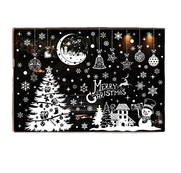 Coonoor Fenstersticker Fensteraufkleber Weihnachten Schneeflocken Weihnacht günstig online kaufen