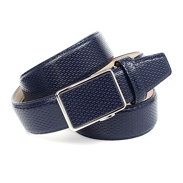 Anthoni Crown Ledergürtel, für blaue Schuhe mit perforiertem Leder günstig online kaufen