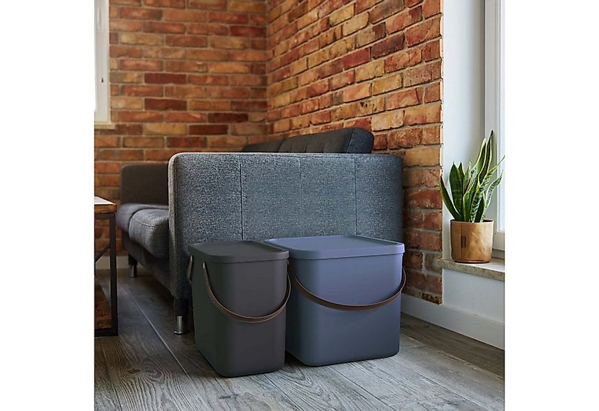 ROTHO Aufbewahrungsbox 2er-Set stapelbare Aufbewahrungskiste 40l mit Deckel günstig online kaufen