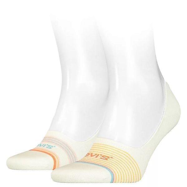 Levi´s ® Multi Stripe Low Rise Socken 2 Paare EU 43-46 Blue / Yellow günstig online kaufen