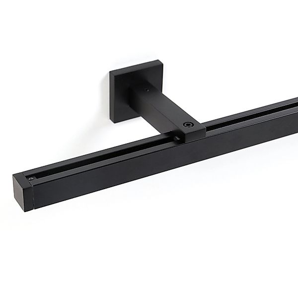 Deco-Raum Gardinenschiene nach Maß 1-Lauf Cube Schwarz 260cm günstig online kaufen