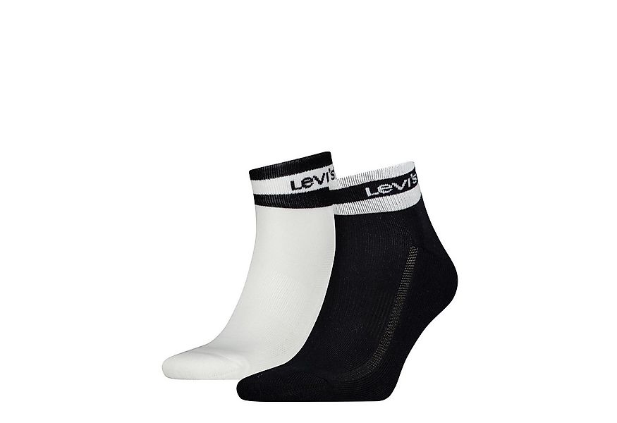Levi's® Kurzsocken LEVIS MID CUT SPORT STRIPE (2 Paar) mit gepolsterter Soh günstig online kaufen