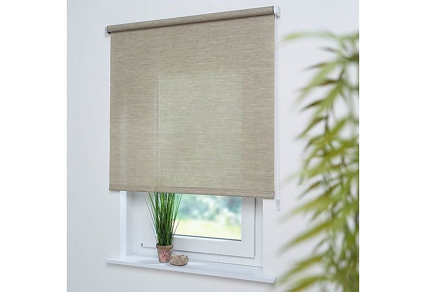 Seitenzugrollo Dekor Struktur, Liedeco, Lichtschutz, mit Bohren, verschraub günstig online kaufen