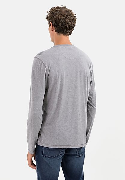 camel active Langarmshirt aus nachhaltigen Baumwollmix günstig online kaufen