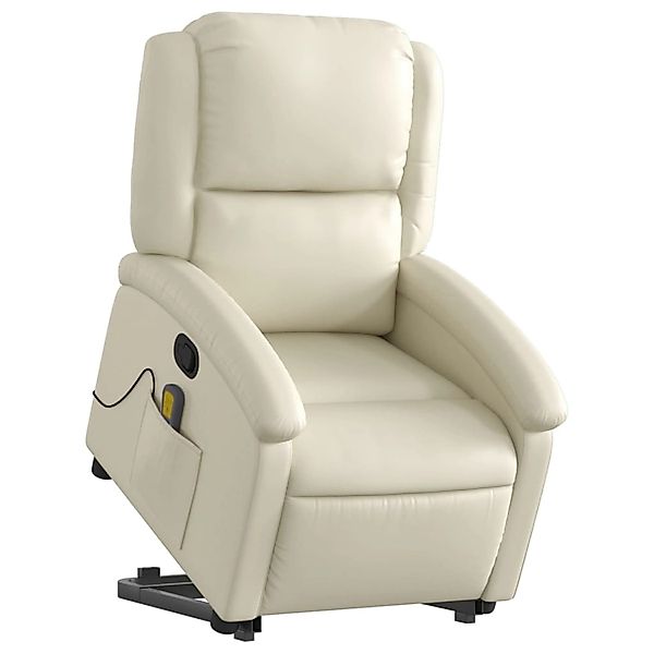 vidaXL Sessel Massagesessel mit Aufstehhilfe Creme günstig online kaufen