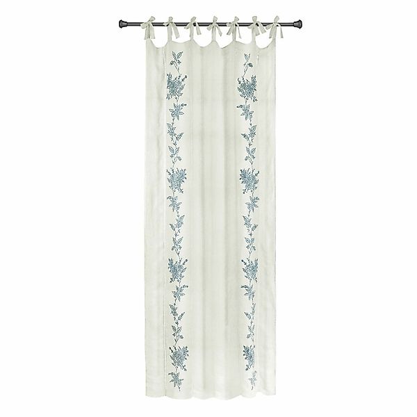 Mirabeau Vorhang Gardine Zeddie weiß/blau günstig online kaufen