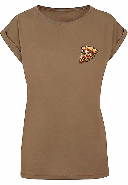 Merchcode T-Shirt "Merchcode Damen Ladies Pizza Comic Extended Shoulder Tee günstig online kaufen