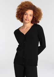 Flashlights Strickjacke mit V-Ausschnitt und Knopfleiste günstig online kaufen