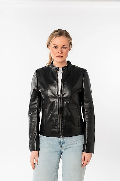 Mauritius Lederjacke "MWMair", mit Stehkragen & Drucker, Slim Fit günstig online kaufen