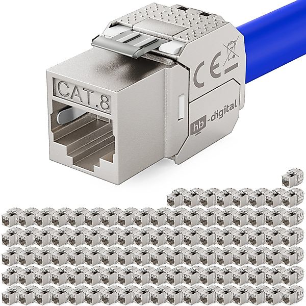 hb-digital 100x Keystone Modul CAT 8.1 RJ45 LSA Vergoldete Kontakte GHMT günstig online kaufen