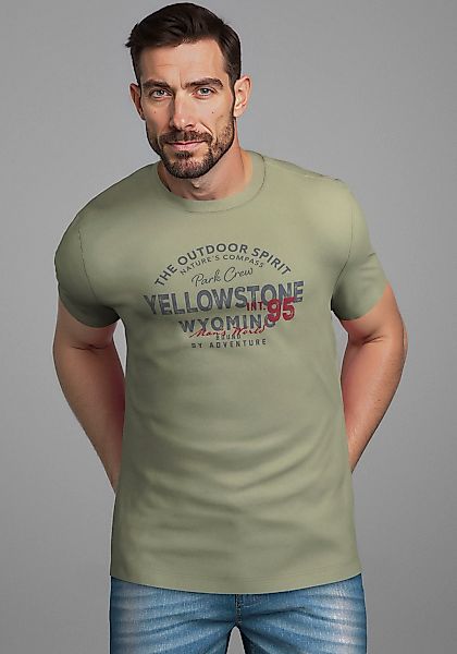 Mans World Rundhalsshirt "Neue Kollektion" mit Print günstig online kaufen