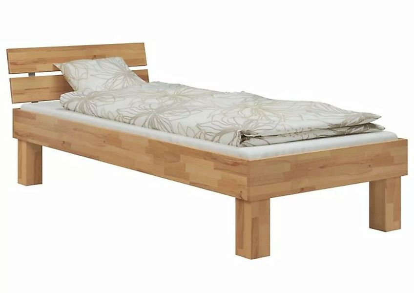 ERST-HOLZ Bett Extra stabiles Einzelbett 120x220 Buche mit Federholzrahmen, günstig online kaufen