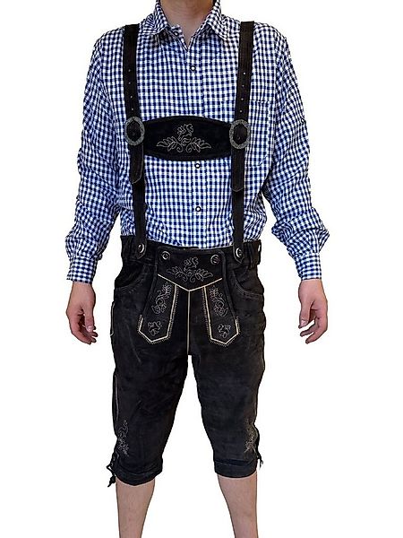 Dretaild Trachtenlederhose Premium Lederhose Herren Tracht Kneelength günstig online kaufen