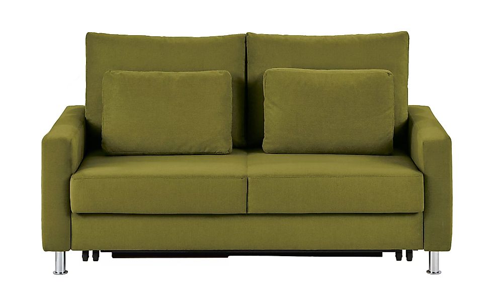 Schlafsofa  Fürth - grün - 166 cm - 90 cm - 95 cm - Polstermöbel > Sofas > günstig online kaufen