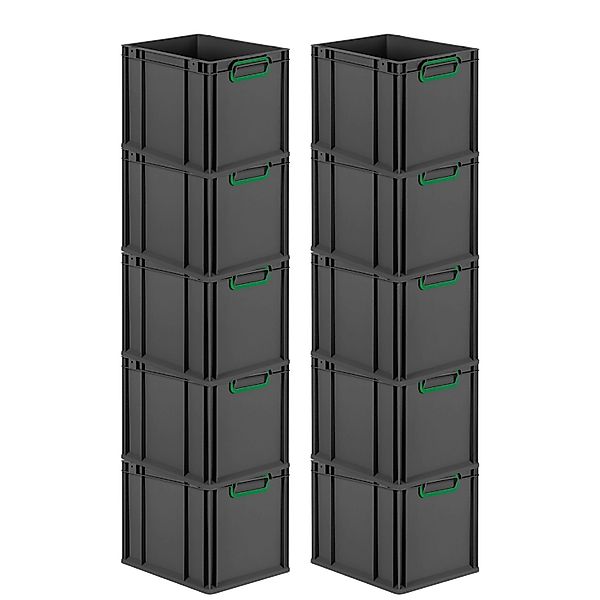 PROREGAL SparSet 10x Eurobox Nextgen Color HxBxT 32x30x40cm 30 Liter Griffe günstig online kaufen
