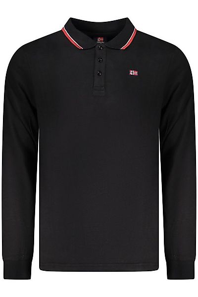 NORWAY 1963 Poloshirt Herren Langarm-Poloshirt Schwarz mit günstig online kaufen