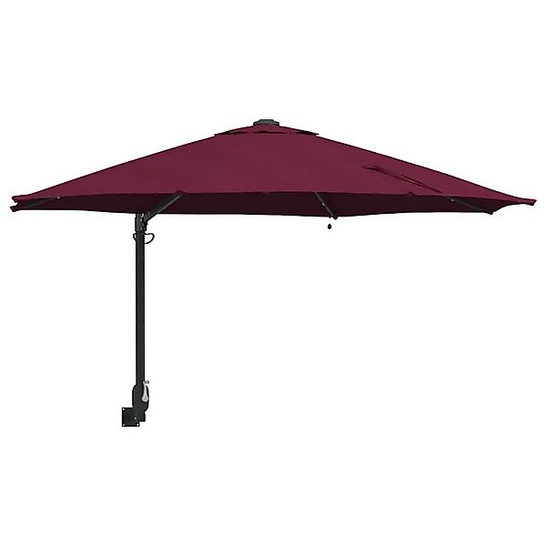 vidaXL Gartenparasol Rot und Schwarz 248 x 248 x 148 cm 42003247 günstig online kaufen