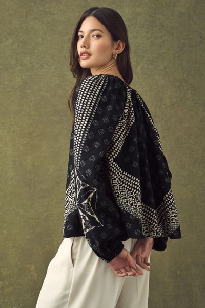 Next Blusenshirt Langärmeliges Oberteil mit U-Boot-Ausschnitt günstig online kaufen