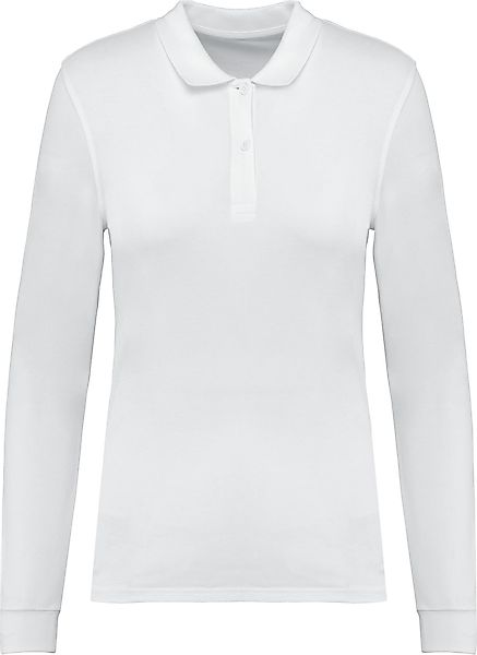Kariban Langarm-Poloshirt Damen Piqué-Polohemd lange Ärmel günstig online kaufen