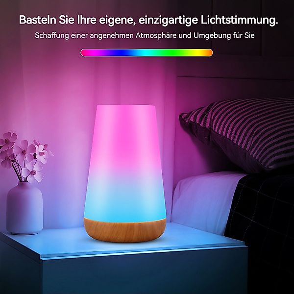 BlingBin LED Nachttischlampe LED Nachttischlampe,13 Farben günstig online kaufen