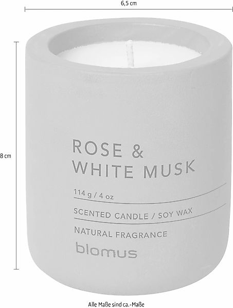 blomus Duftkerze -FRAGA- Beton-Duftkerze aus natürlichem Sojawachs, Hochwer günstig online kaufen