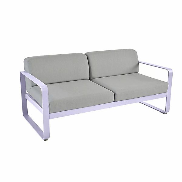 Bellevie Lounge-Sofa 2-Sitzer D1 Marshmallow 79 Flanellgrau günstig online kaufen