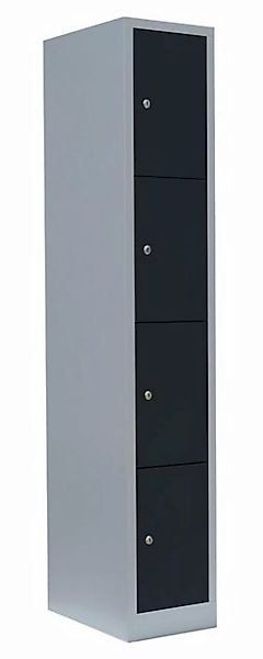 Steelboxx Fächerschrank Lüllmann® Schließfachschrank, 1 Abteil, 4 Fächer, 1 günstig online kaufen