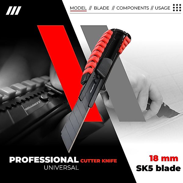 HASKYY Cuttermesser Cuttermesser Professional Teppichmesser SK5 günstig online kaufen
