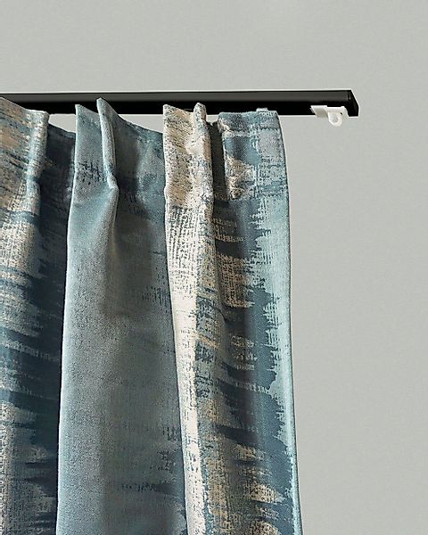 GARESA Gardinenschiene "100" 1 läufig-läufig Wunschmaßlänge schlichte Alumi günstig online kaufen