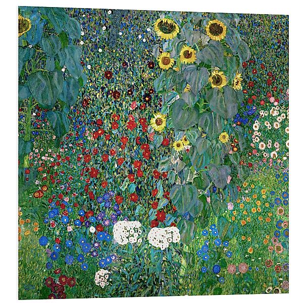 Posterlounge Wandbild Bauerngarten mit Sonnenblumen, Gustav günstig online kaufen