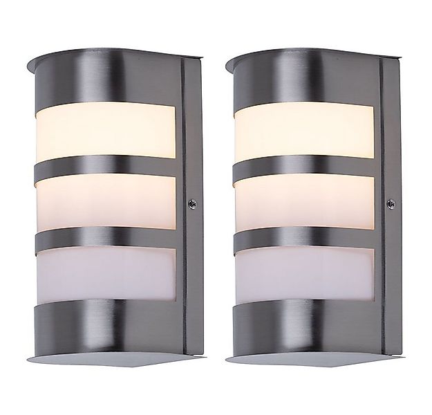 etc-shop Außen-Wandleuchte, Leuchtmittel nicht inklusive, 2er Set Außen Leu günstig online kaufen