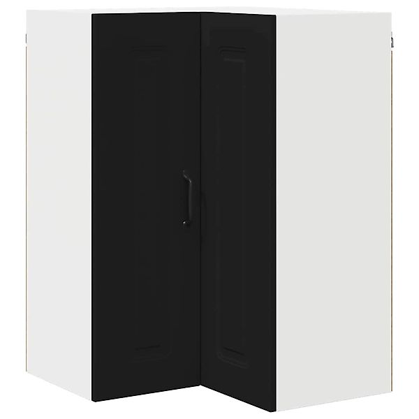 vidaXL Küchenwandschrank mit Tür Schwarz 57 x 57 x 80 cm Holzwerkstoff 8847 günstig online kaufen