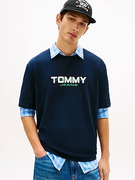 Tommy Jeans T-Shirt "TJM 90S BLOCK" Relaxed fit mit Rundhalsausschnitt günstig online kaufen