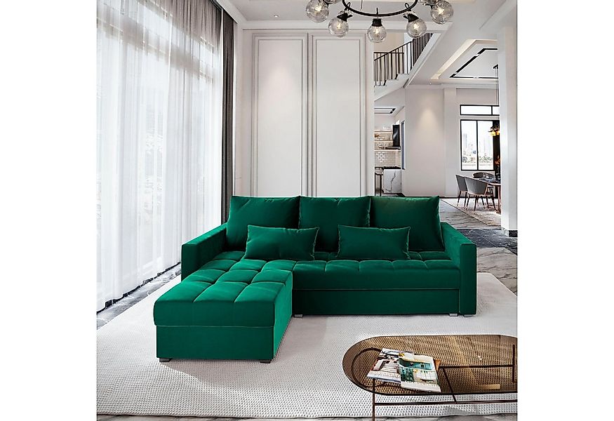 Masseno Ecksofa KOS PIK mit Schlaffunktion L-Form, Sofa mit Bettkasten günstig online kaufen