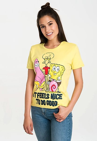 LOGOSHIRT T-Shirt "Spongebob - It Feels Nice", mit lizenziertem Originaldes günstig online kaufen