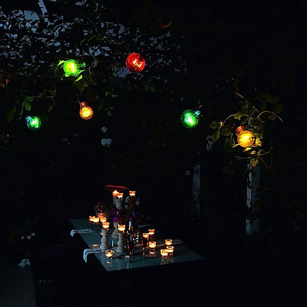 KONSTSMIDE LED-Lichterkette, bunt, 10 bunte Birnen günstig online kaufen