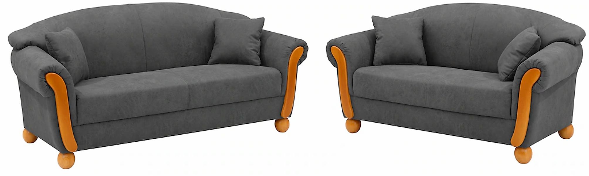 Home affaire 3-Sitzer "Milano" 2-Sitzer und 3-Sitzer, incl. Zierkissen günstig online kaufen