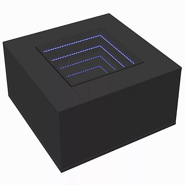 vidaXL Couchtisch LED-Couchtisch Schwarz 60x60x40 cm günstig online kaufen