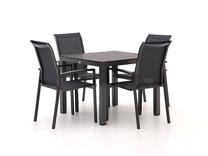 R&S Design Centallo/Fidenza 90 cm Gartenmöbel-Set 5-teilig stapelbar günstig online kaufen