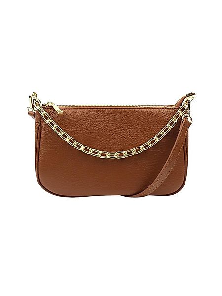 BRISE TASCHE Schultertasche Echtleder Schultertasche mit Kette & Reißversch günstig online kaufen