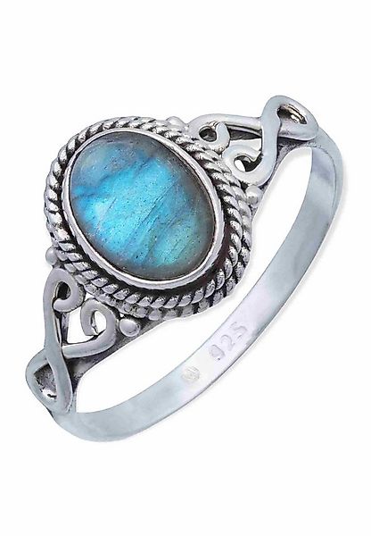 mantraroma Silberring BAGHIMI oval aus 925 Silber mit Labradorit (Ring mit günstig online kaufen