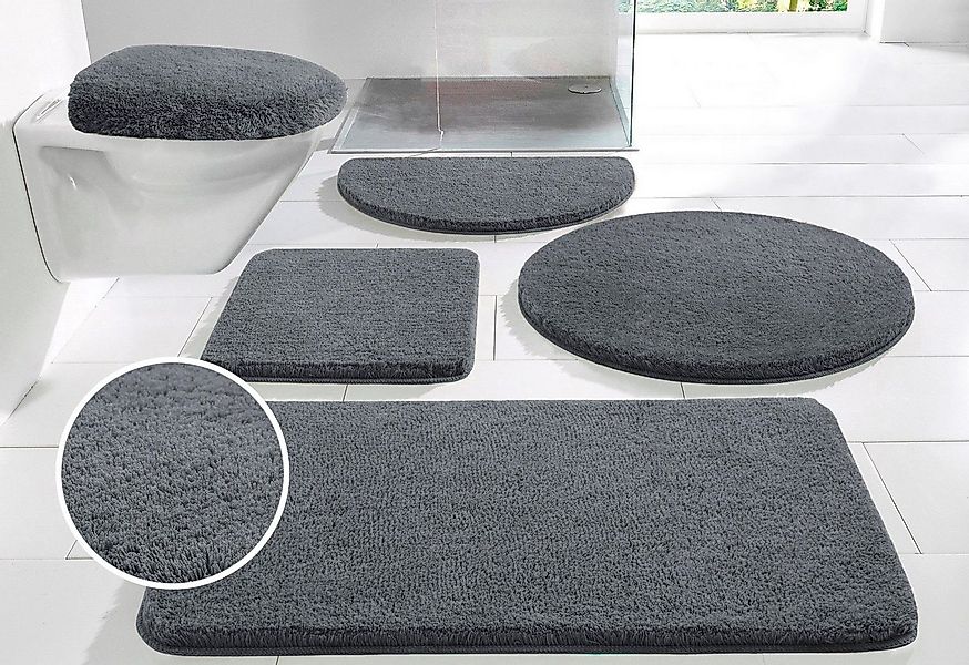 my home Badematte Merida, Badvorleger, Badezimmer Teppich, Höhe 32 mm, ruts günstig online kaufen