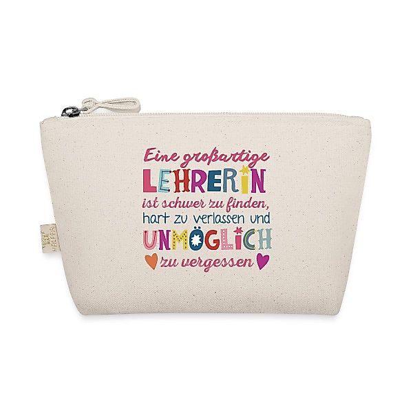 Spreadshirt Kosmetiktasche Großartige Lehrerin Abschiedsgeschenk Täschchen günstig online kaufen