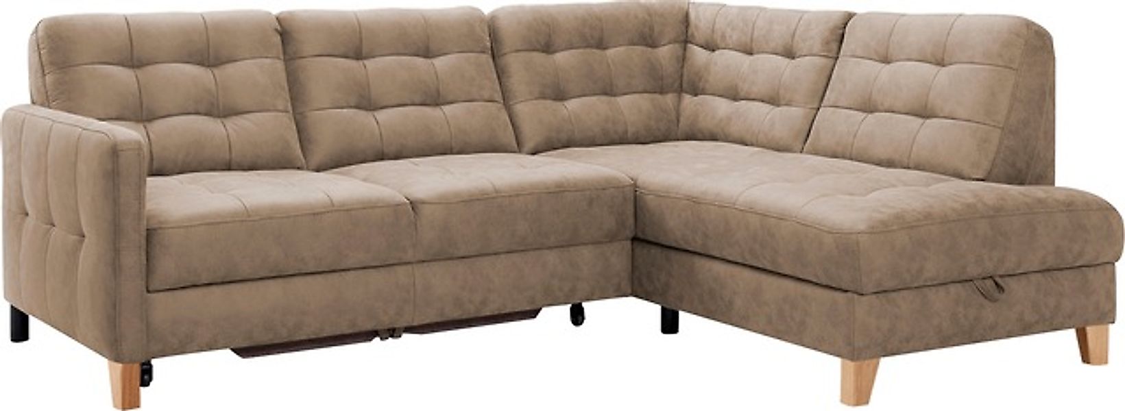 exxpo - sofa fashion Ecksofa »Elio, kompakt & bequem, zeitloses Design, Bre günstig online kaufen