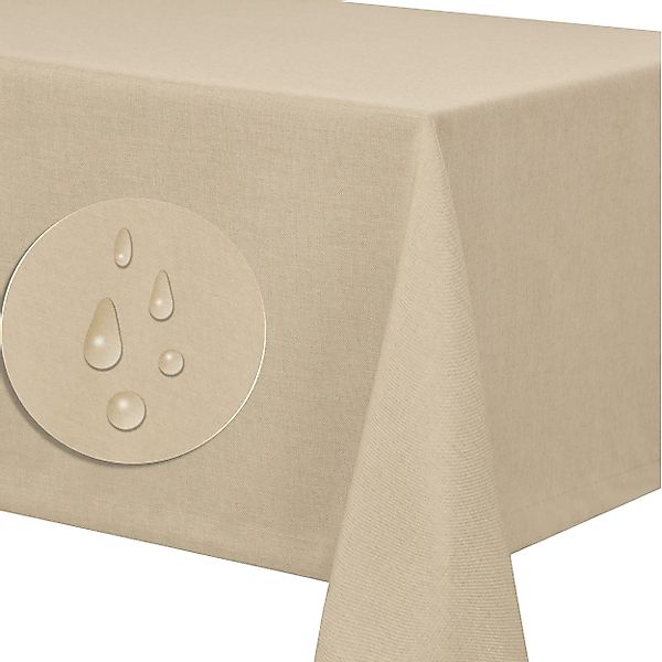 Fiora Tischdecke Tischdecke Tischtuch Leinenoptik schmutzabweisend günstig online kaufen